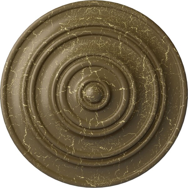 Ekena Millwork Classic Ceiling Medallion (Fits Canopies up to 4 1/8"), 13 1/4"OD x 1/2"P, Mississippi Mud Crackle CM13CLMMC - main